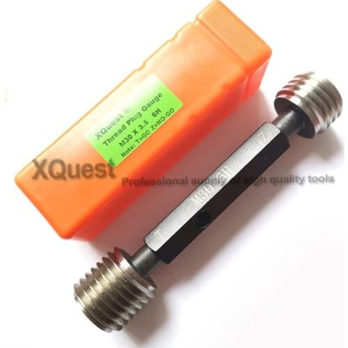 Xquest 6H Right Hand Metric Screw Thread Plug Gauge M30 M30X3.5 Gauging fine thread Gage Gauges M30X3 M30X2 M30X1.5 M30X1