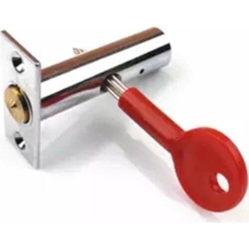 Stainless Steel Pipe Lock Invisible Mortise Door Lock Fire Door Escape Aisle Furniture Hardware Accessories