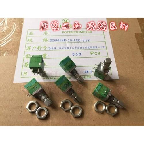 Original new 100% precision single potentiometer RV097 with switch B5K volume potentiometer rosette 15mm