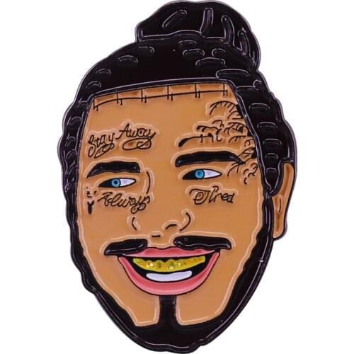 Great Music Pins Post Malone Style Popular Art Rapper Collection