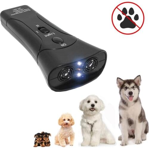 Pet Dog Anti Barking Repeller Stop Bark Training Device Trainer LED Ultrasonic Anti Barking Ultrasonic Without Battery