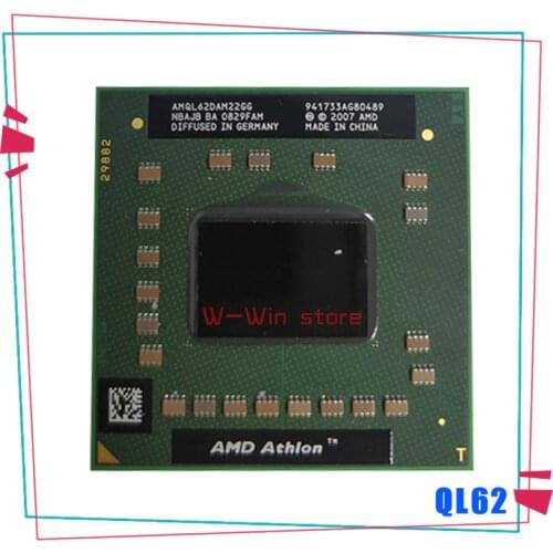 AMD Athlon 64 X2 QL-62 QL 62 QL62 2.0 GHz Dual-Core Dual-Thread CPU Processor AMQL62DAM22GG Socket S1
