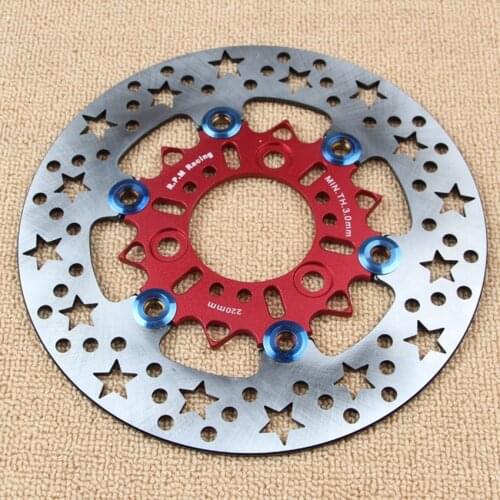 Universal motorcycle Scooter Aluminum brake caliper brake disc brake pads 220mm rear disc brake For Yamaha Kawasaki Suzuki Honda