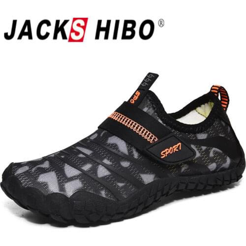 JACKSHIBO Water Shoes For Boys Girls Breathable Outdoor Sport Swimming Water Shoes Aqua Beach Footwear Upstream Hiking Sneakers
