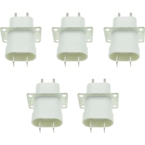 5Pcs Electronic Microwave Oven Magnetron Plug 4 Filament Pin Sockets Converter Home Microwave Oven Spare Parts