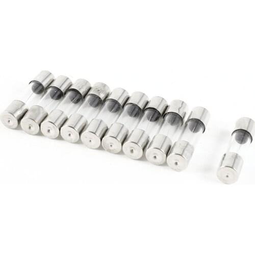 10 Pcs Fast Blow Type Glass Tube Fuses 5x20mm 250V 2Amp