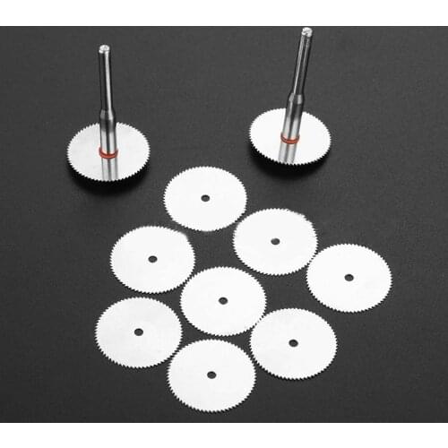12Pcs 22mm Circular Saw Blade Wood Plastic Aluminum Rotary Cutting Discs With Mandrel Woodworking Tool