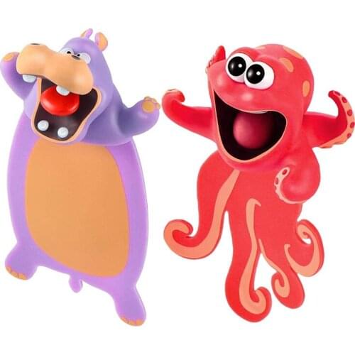 2PCS 3D Cartoon Animal Bookmark Novelty Cute Funny Wacky Bookmark Book Friend Bookmark for Kids Students Stationery Purple + Red