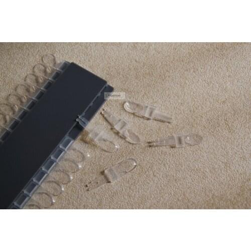 24 tips Nails Sticker Transparent Acrylic Nail Art Design for Display Reveal Frame Free shipping