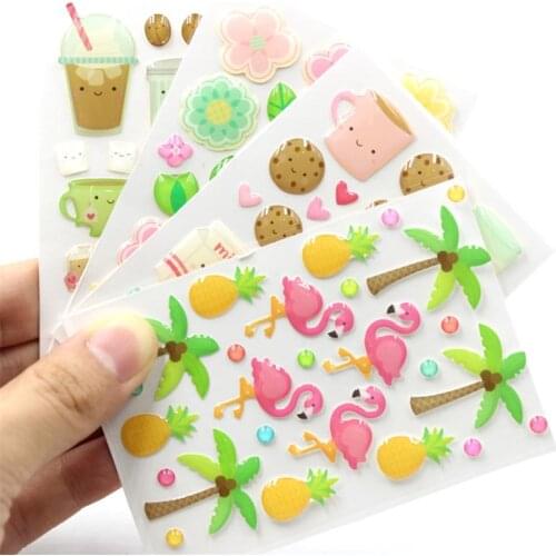 KSCRAFT 4pc Cartoon Sugar Sprinkles Self- adhesive Enamel Dots Resin Sticker for Scrapbooking/ DIY Craft/ Card Making Decoration