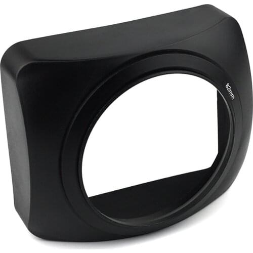 82mm Square Lens Hood for DV Camcorder Video Camera DSLR Wide Angle Sun Shade Shadow for All Brands Digital Video Cameras