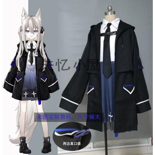 Anime VTuber Hololive EricaZehnt SJ Lovely Dress Daily Uniform Party Suit Cosplay Costume Halloween Unisex Free Shipping 2021New
