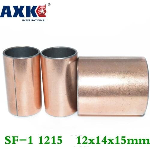Axk 50pcs Sf-1 1215 12x14x15 Mm Self Lubricating Composite Bearing Bushing Sleeve Free Shipping Sf1