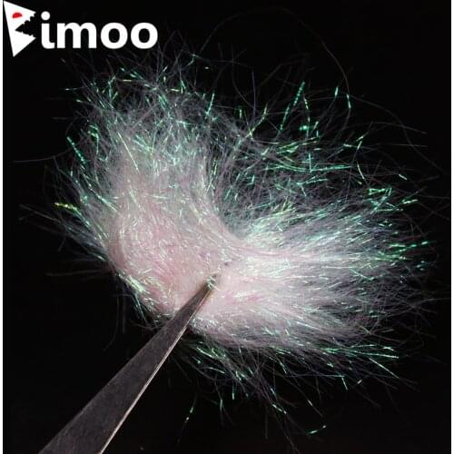 Bimoo 12bags X 2g/Bag Pearl White Ultra Fine Ice Dub Fly Tying Dubbing Material for Nymph Scud Shrimp Streamer Flies