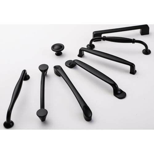 DXS Black Handles for Furniture Cabinet Knobs and Handles Kitchen Handles Drawer Knobs Cabinet Pulls Cupboard Handles Knobs