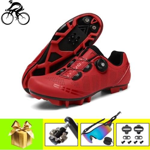 Men And Women MTB Bike Shoes Ultra Light Bike Sports Shoes Self-locking Professional Breathable Mountain Bicycle Sneakers