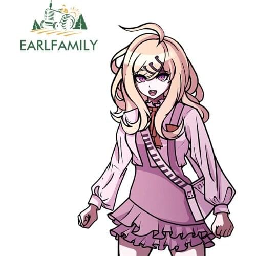 EARLFAMILY 13cm x 8.8cm for Kaede Akamatsu Anime Funny Car Stickers Creativite Vinyl Car Wrap Refrigerator Windows JDM Decal