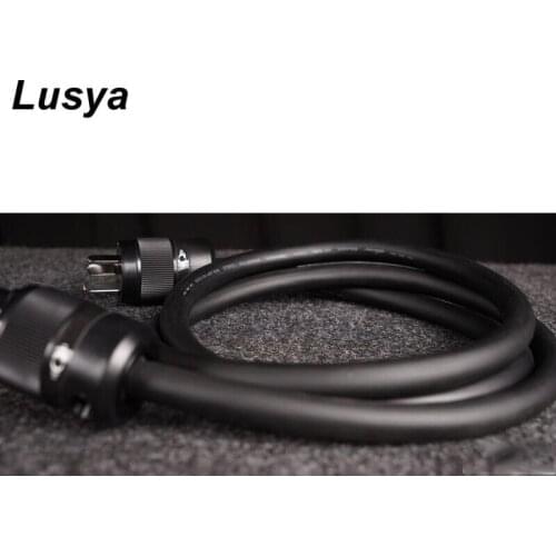 Hifi Power Amplifier/CD Audio Power Cord Pure Copper Silver Plated power Supply Cable Audio improved T1574