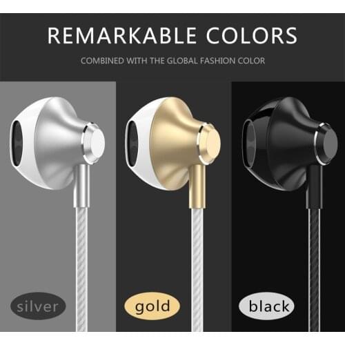 CHYI Gaming Headset Wired In Ear Earphones Handsfree Earbud With Microphone Hifi Stereo Subwoofer Black White Gold Free Shipping