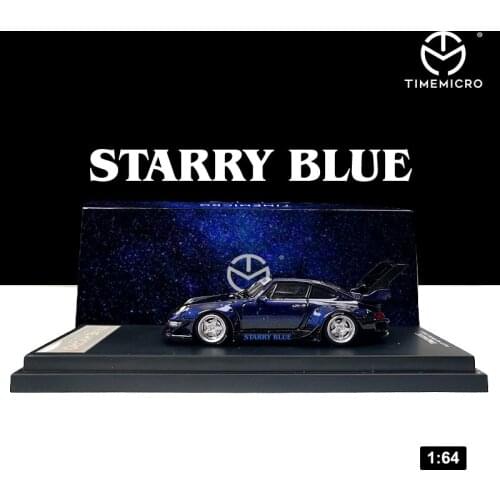 Timemicro 1:64 RWB993 Star blue simulation model car