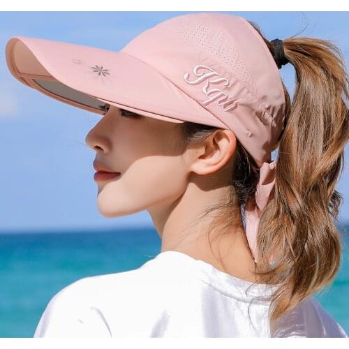 2020 Snapback Summer Visor Sunhat for Men and women Unisex Cap Adjustable Adult Outdoor Sun Shade Outdoor Protective Sun Hat