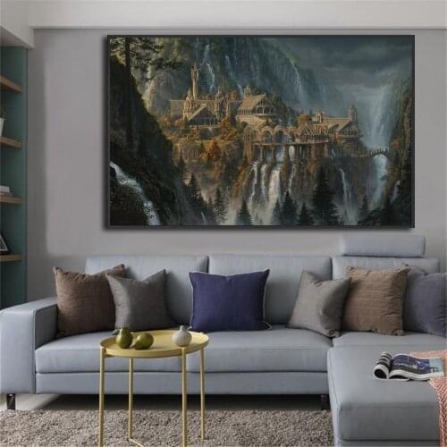 Classical Landscape Posters Canvas Print Poster Wall Art Paintings Pictures for Modern Home Living Room Decoration