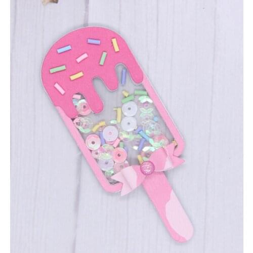 KSCRAFT Cute Popsicle Shaker Metal Cutting Dies Stencils for DIY Scrapbooking Decorative Embossing DIY Paper Cards