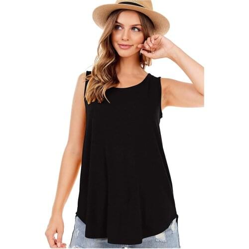 Womens Tank Top Soild Color Plus Size Harajuku Casual For Summer O Neck Sleeveless Tank Tops Solid Color Tops 2021 Femme Tops