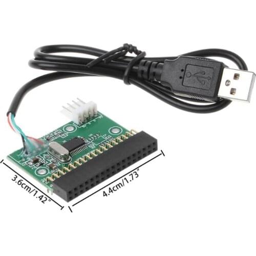 2021 New 1.44MB 3.5" USB Cable Adapter To 34Pin Floppy Drive Connector U Disk To Floppy Disk PCB Board