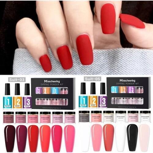 New Dip Powder Nail Kit French Style Dipping Powder With Base Top Coat Activator Manicure Nail Art Set Nail Salon Diy At Home