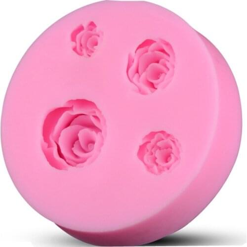 New Arrival Flower Shape Chocolate Candy Jllo 3D Silicone Mould Cartoon Figre/cake Tools Mold Sugar Craft Cake Decoration D201