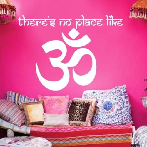 Om Shanti Om Symbol Hinduism Vinyl Wall sticker Yogs Namaste Home decoration Decals Indian Peace stickers Aum Namah Shivaya