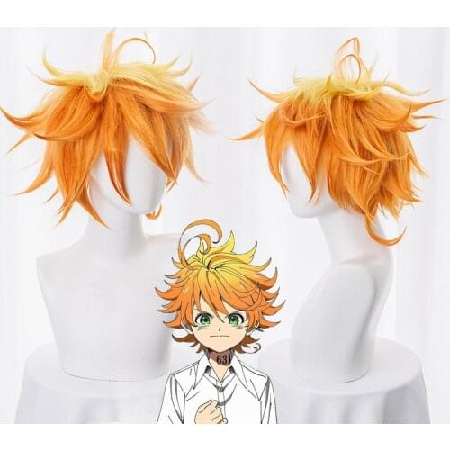 Emma Cosplay Wig Anime Yakusoku no Neverland Women Orange Cosplay Wig 63194 The Promised Neverland Emma Cosplay