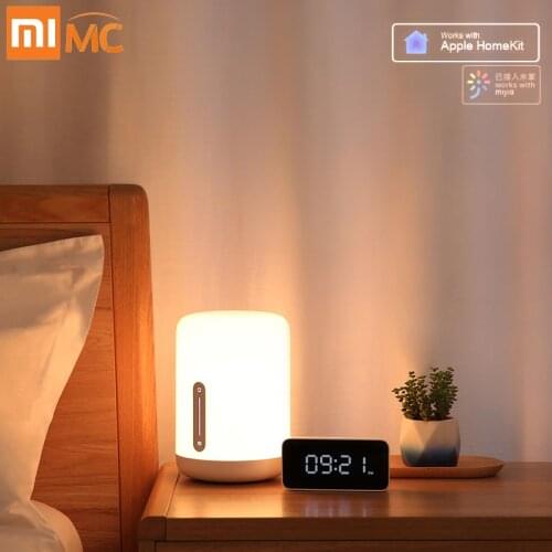 Xiaomi Mijia Bedside Lamp 2 Smart Table Led Night Light Colorful 400 Lumens Bluetooth Wifi Touch Control For Apple Homekit Siri
