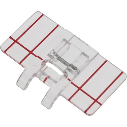 Simple Mini Clear Plastic Parallel Stitch Foot Presser for Multifunction Domestic Sewing Machine Parallel Stitch Sewing Tool