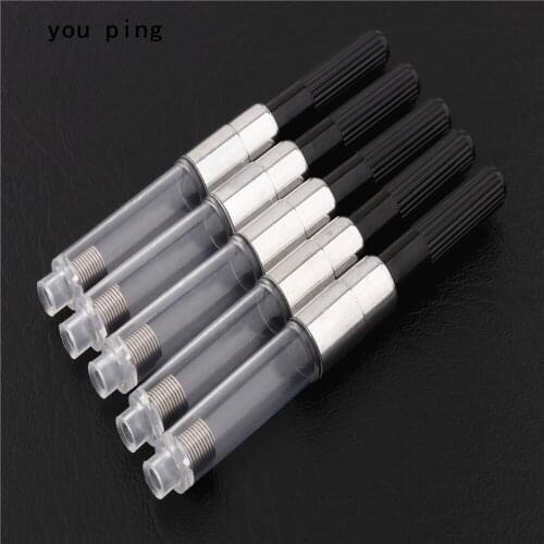 5pcs Black colour ink cartridge Accessories Tool fountain Pen