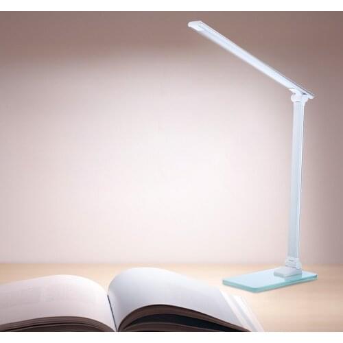 2018 New Desk Lamp Light Touch Sensor LED Table Lamps USB Dimmable Lights for Study Brightness Adjustable Rechargable Led Lamp
