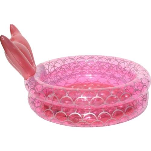 Mermaid Pool Unique Round Inflatable Swimming Pool Bathing Tub Outdoor Summer Swimming Pool Seat Ring Toy For Children Adults