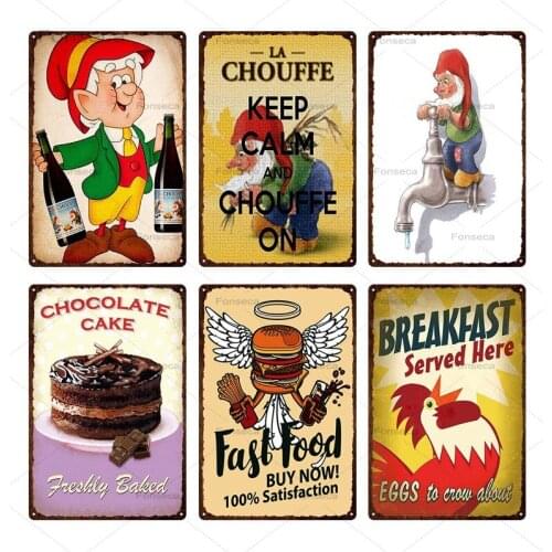 Coffee Menu Plaque Vintage Tin Sign Shabby Chic Metal Poster Iron Billboard Plates Cafe Bar Pub Restaurant Home Decoration