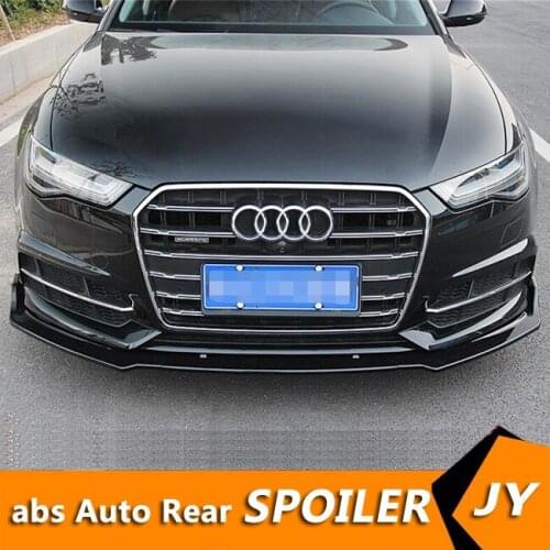 For Audi A6 ABS Rear Bumper Diffuser Protector For 2017-2019 Audi A6 Body kit bumper rear Front shovel lip rear spoiler