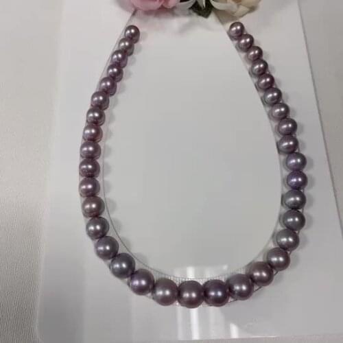 Wholesale AAA 10-13mm Purple Round Edison Shape Baroque Freshwater Pearl for Making Jewelry
