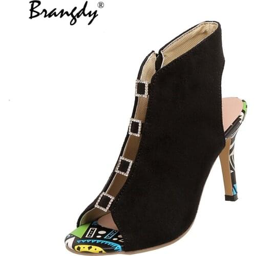 BrangdyAnkle Strap Women Sandals Summer Fashion Thin High Heels Gladiator Sandal Shoes Narrow Band Party Dress Pump Shoes