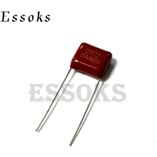 10PCS 400V154J 0.15UF Pitch 10mm 15mm 150NF 400V 154 154J CBB Polypropylene film capacitor