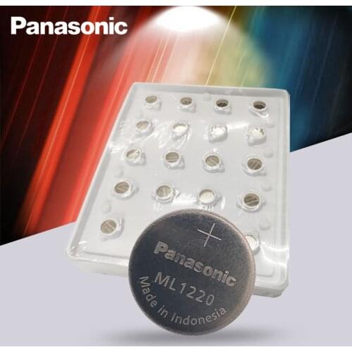 10PCS/Lot Original Panasonic ML1220 3V ML 1220 Rechargeable CMOS RTC BIOS Back Up Cell Button Coin Battery Batteries