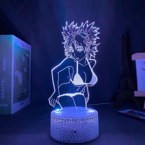 2021 Customize Anime 3d Night Light Kids Led Night Light for Children Battery Power Usb Lamp Valentines Day Gift Sexy Figure