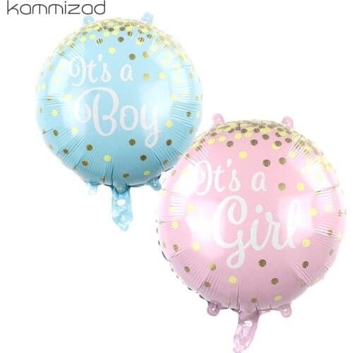 50Pcs It Is A Boy and Its A Girl Baby Boy Balloons for baby boy party Birthday Baby Shower Party Decoration Blue Pink Colors