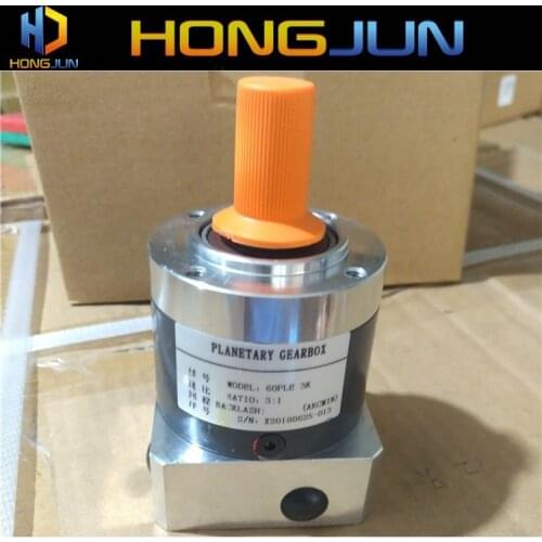 60mm PLE60 ratio 3:1 one stage low backlash round flange planetary gearbox speed reducer for 200W 400W servo motor