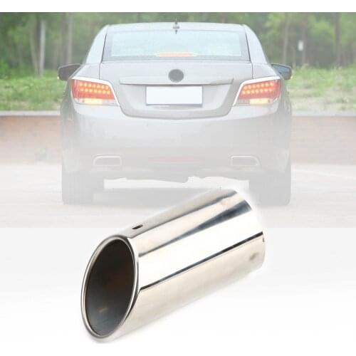 70% Dropshipping!!72mm Stainless Steel Single Outlet Exhaust Pipe Tail Muffler Tip Car Accessory