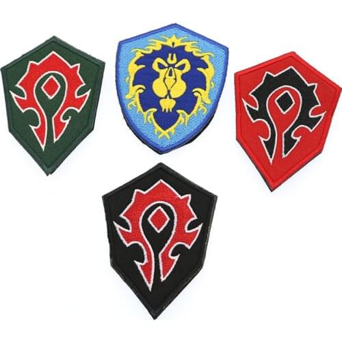 Alliance / Horde Forces 3D Embroidered Armbands Tactics Moral Personality Badge Clothing Backpack Hat Outdoor Sports Patch