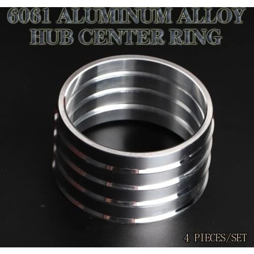 4Pieces/set Aluminum Hub Rings Hub Centric Rings Wheel Bore 54.1-57.1、54.1-56.1、54.1-64.1、54.1-60.1、54.1-56.6、54.1-66.1mm